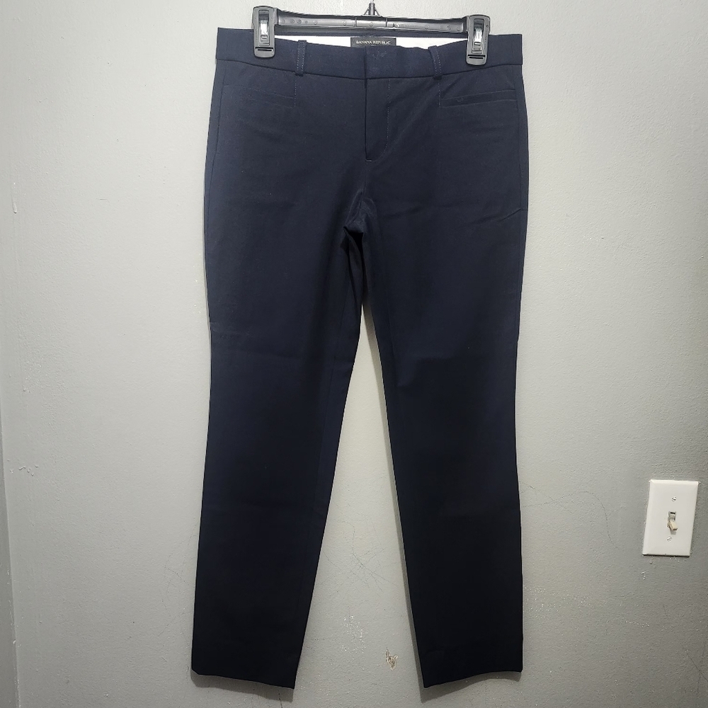 Banana Republic Women's Sloan Dark Blue Dress Pants Size 4 New With Tags